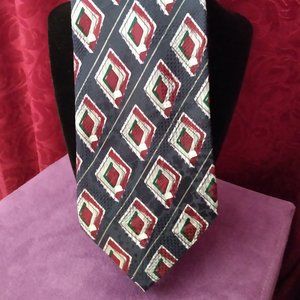 Robert Talbott || Dark Blue Tie with  Diamond Print